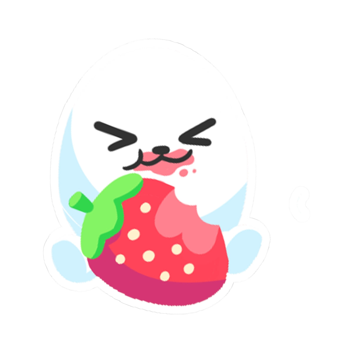 Eggdog Strawberry Sticker