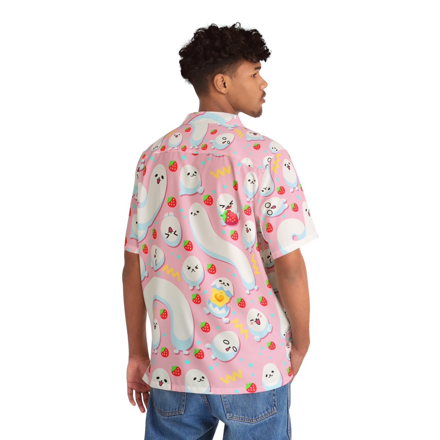 Eggdog Pink Button Up Shirt