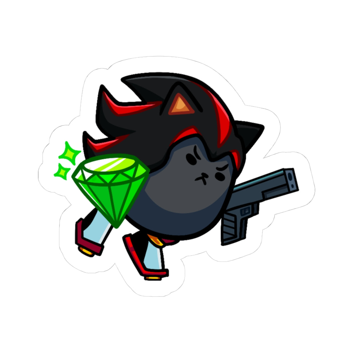 Shadow the Eggdog Sticker