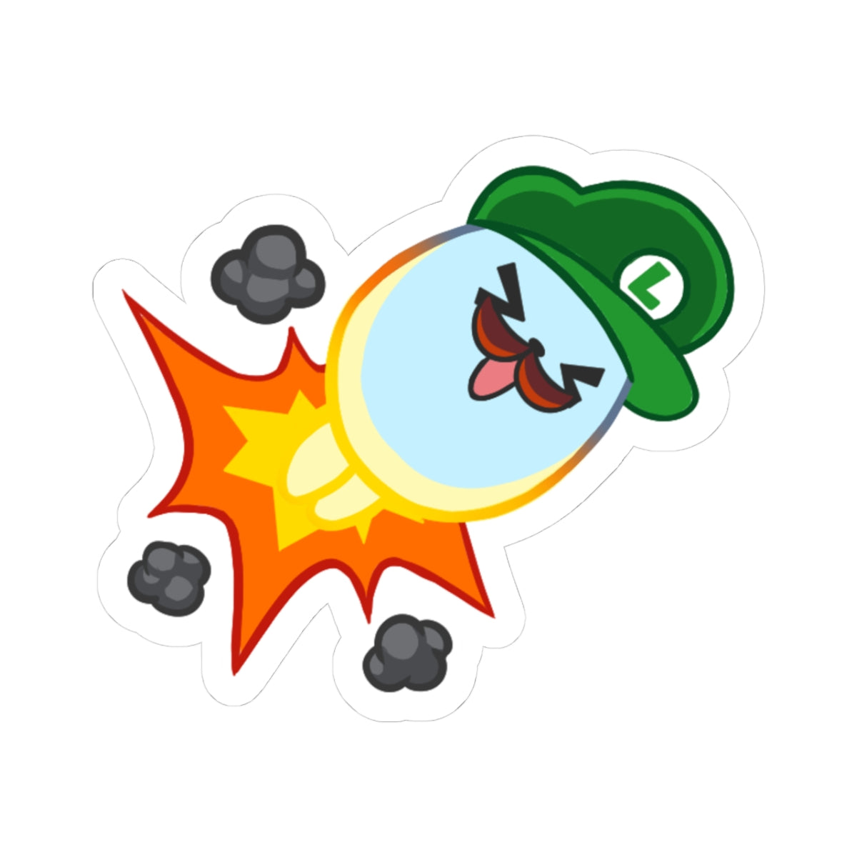 Eggdog Green Plumber Sticker