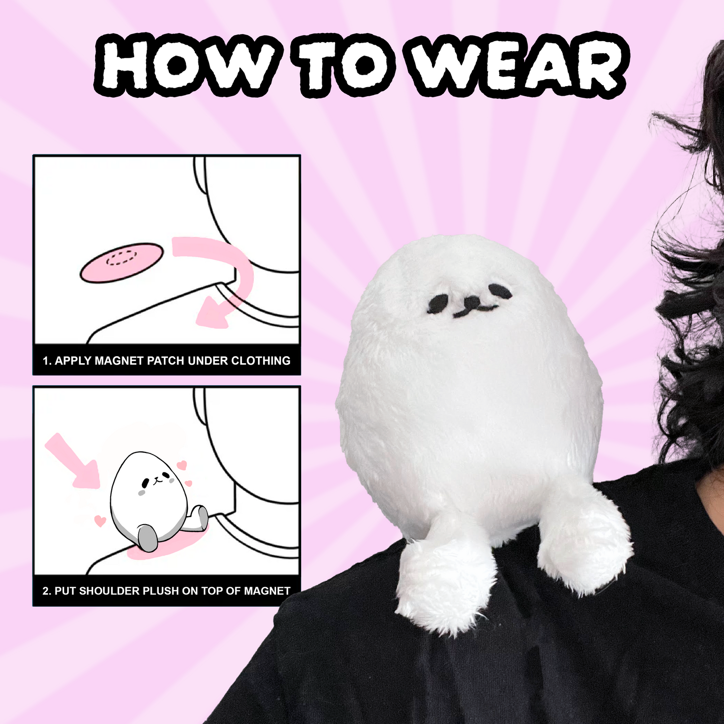 Eggdog Magnetic Shoulder Plush