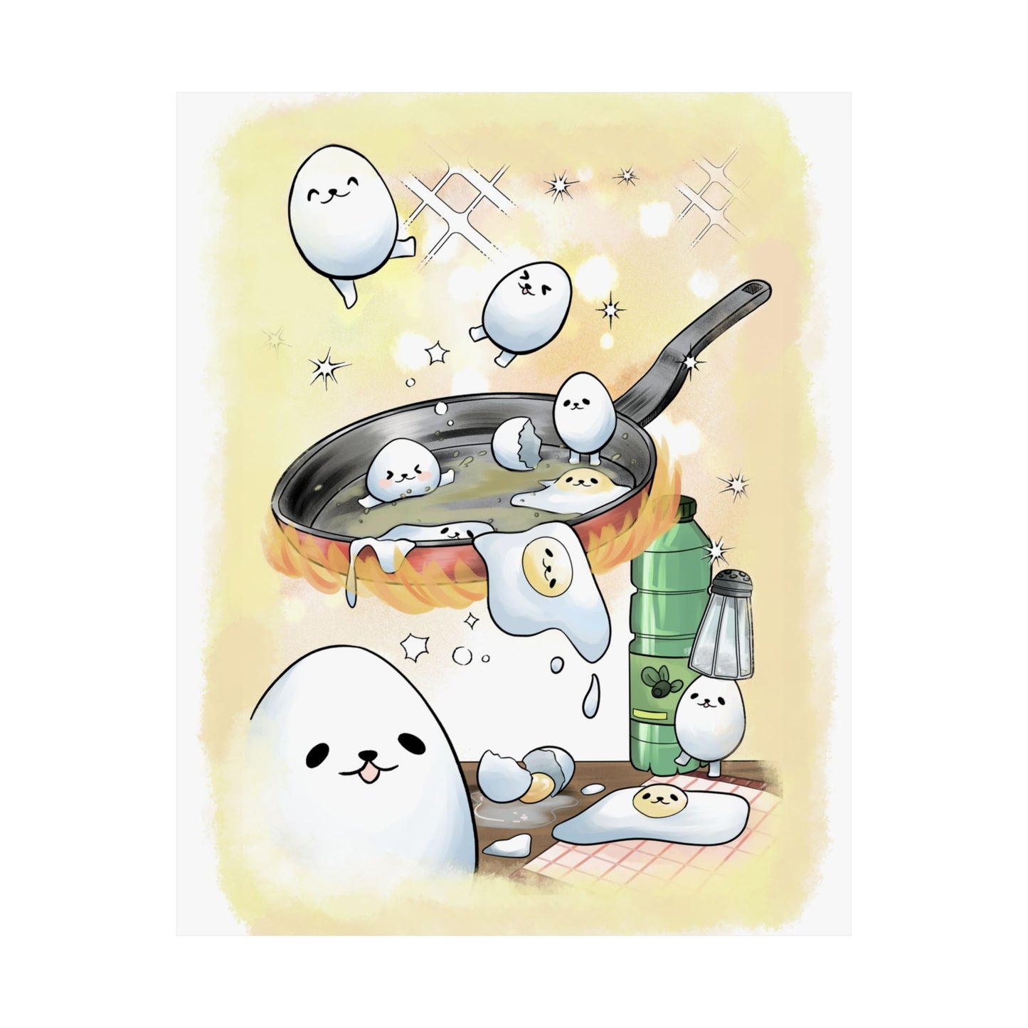 eggdog cooking print