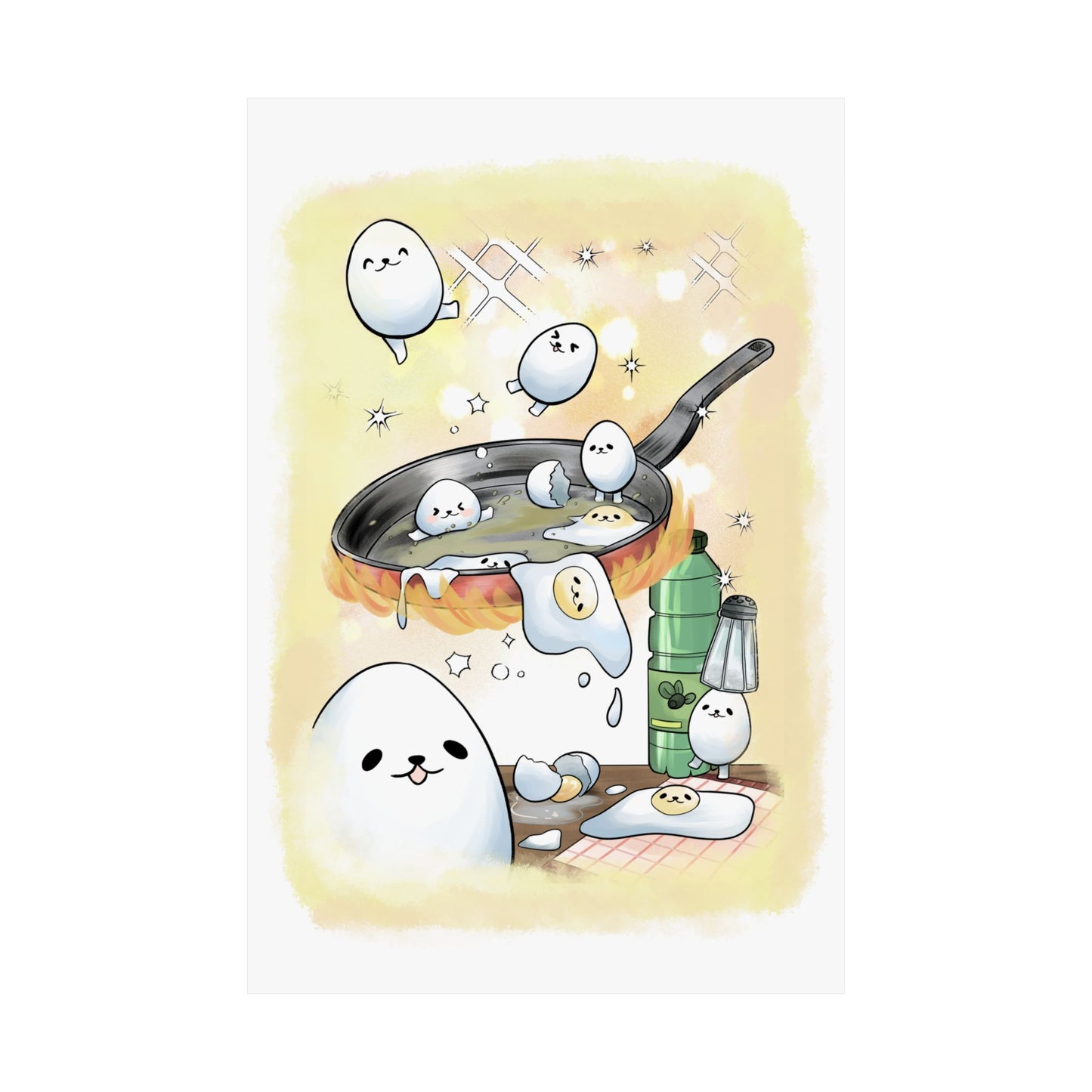 eggdog cooking print