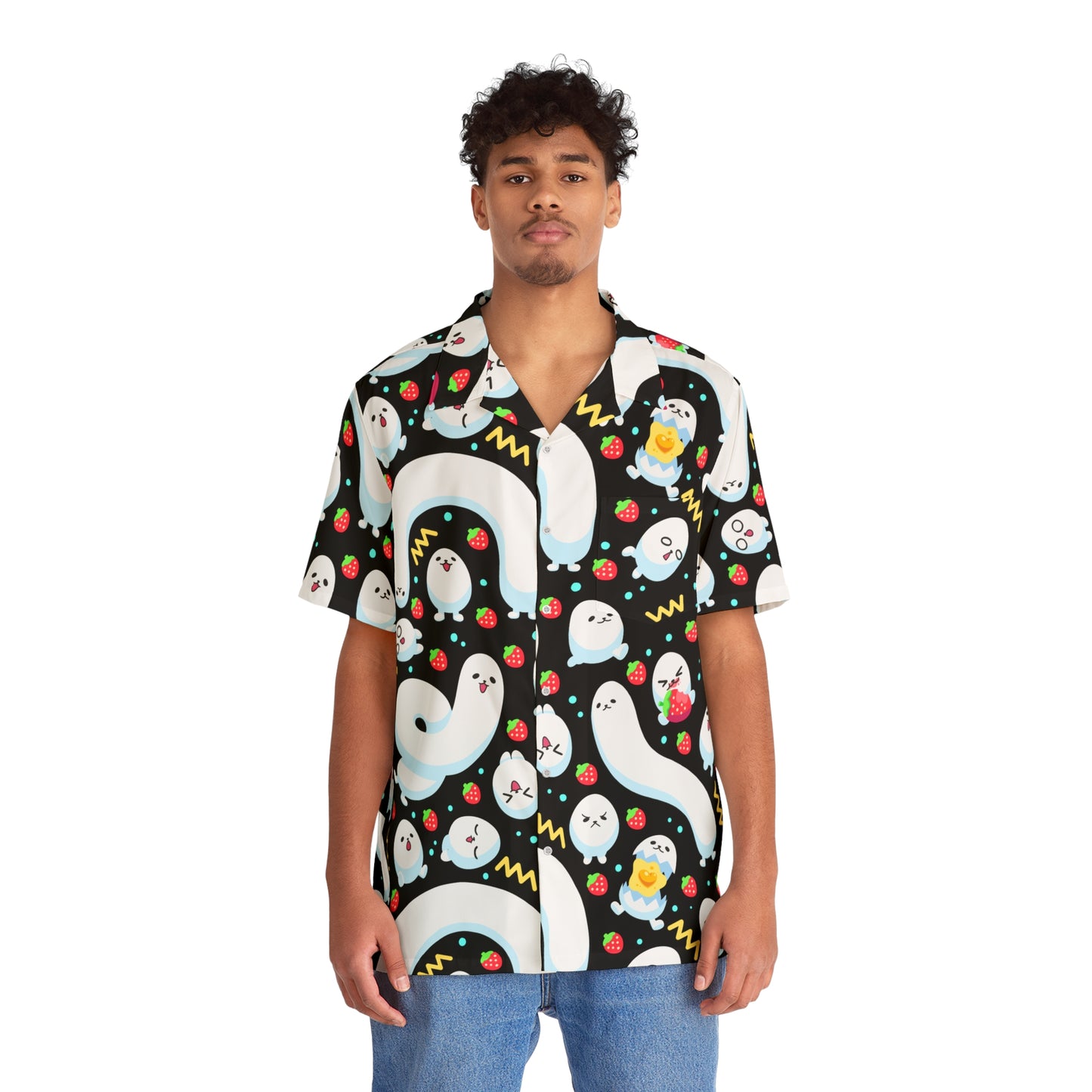 Eggdog Black Button Up Shirt