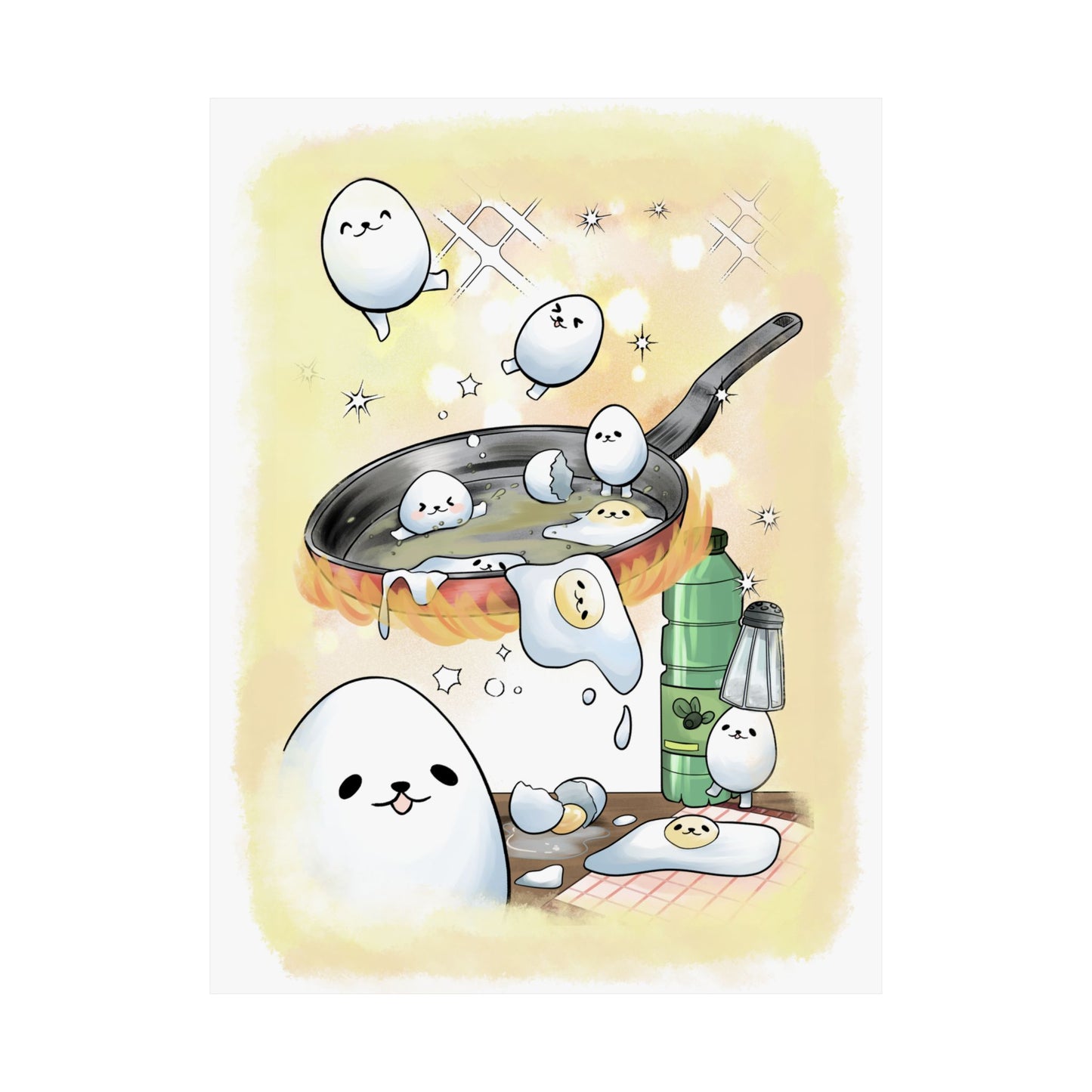 eggdog cooking print
